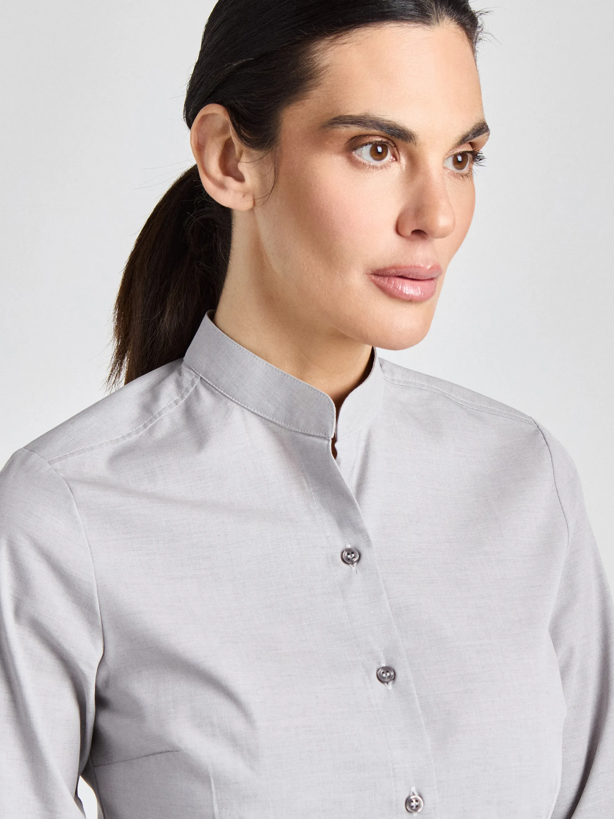Pacentro Lady Melange - Bluse - hellgrau